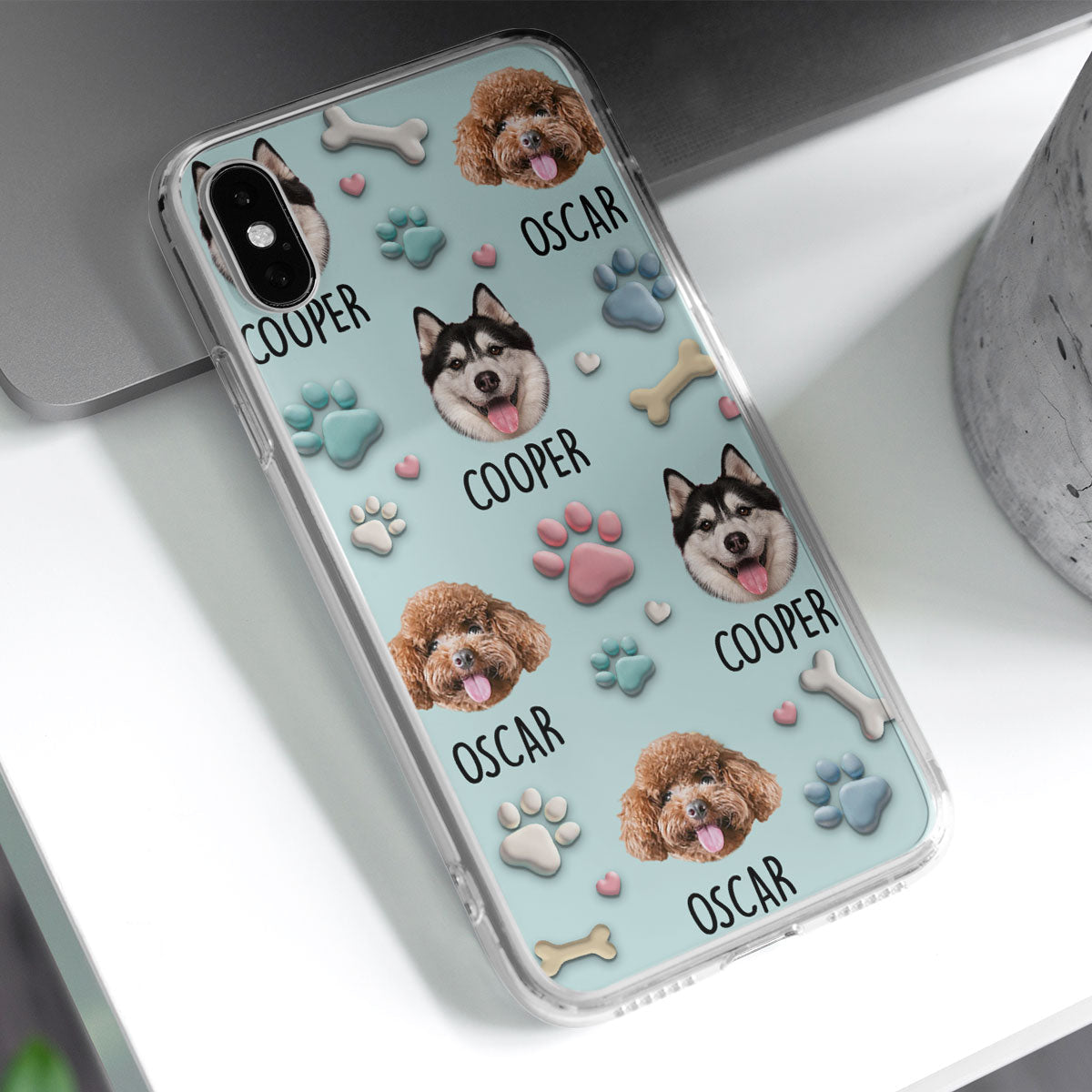 Dog Face - Personalized 3D Effect Phone Case