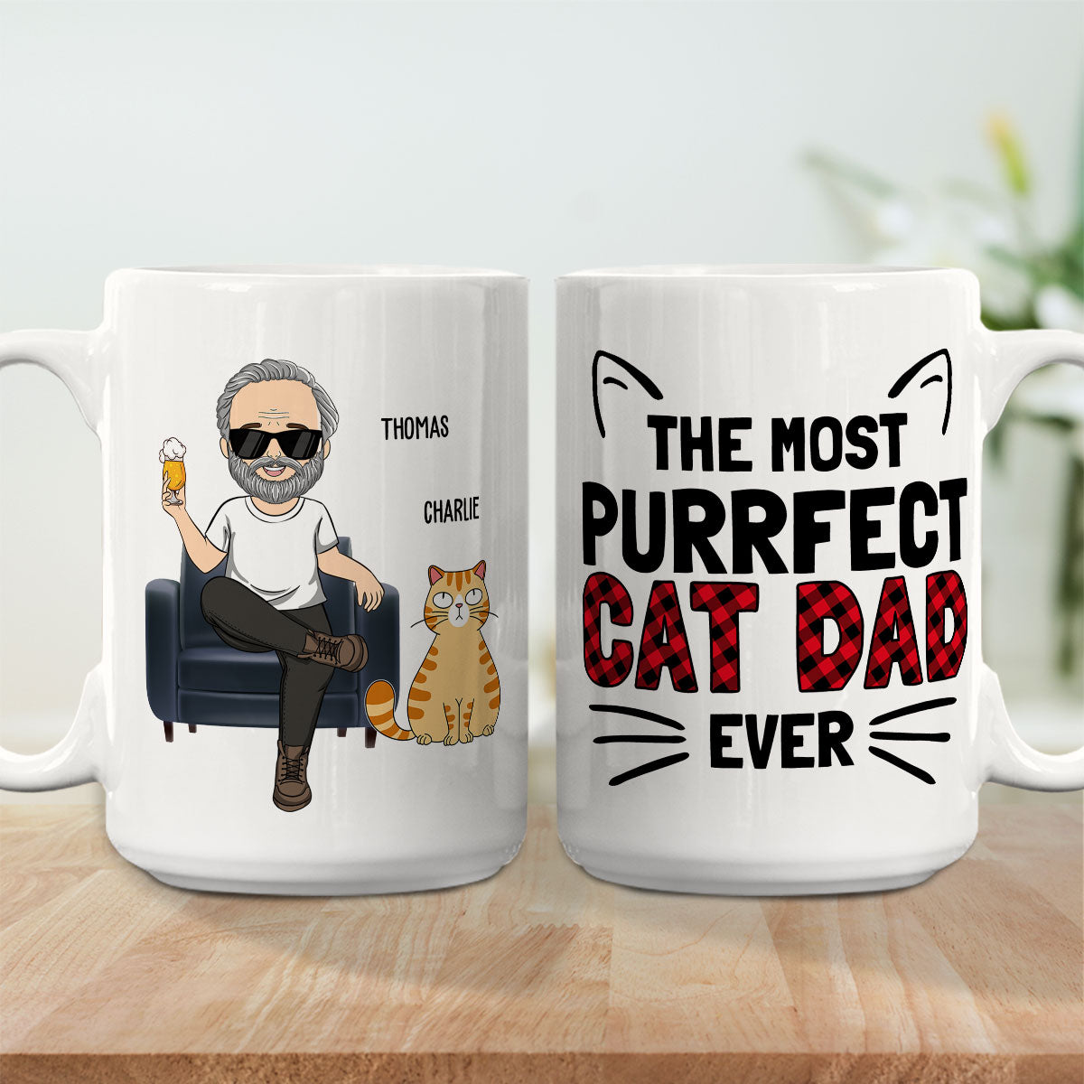 Custom Mother's day Birthday Gifts For Cat Mom, Cat Lovers • The Most Purrfect Cat - Personalized Coffee Mug