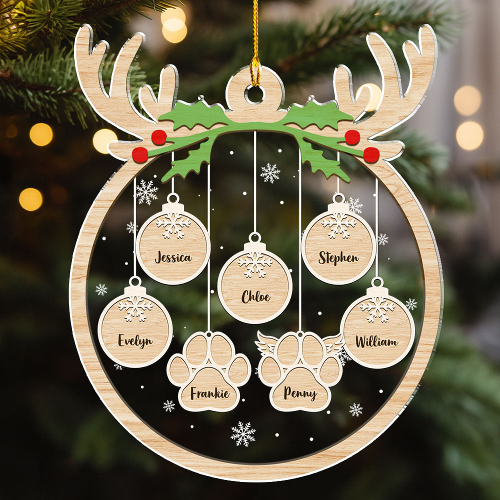 Angel Paw Charm 2 - Personalized Acrylic Ornament