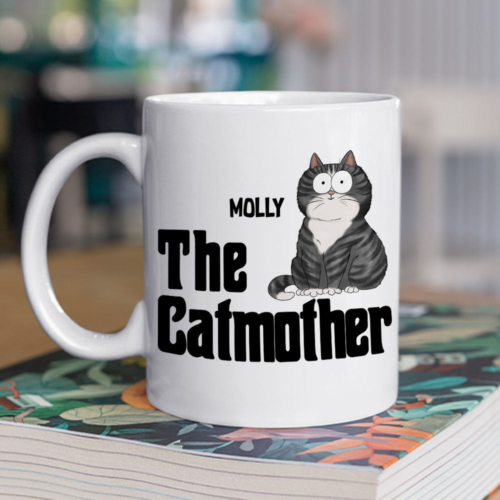 Custom Photo Mother's day Birthday Gifts For Cat Mom, Cat Lovers • The Cat Father - Personalized Coffee Mug