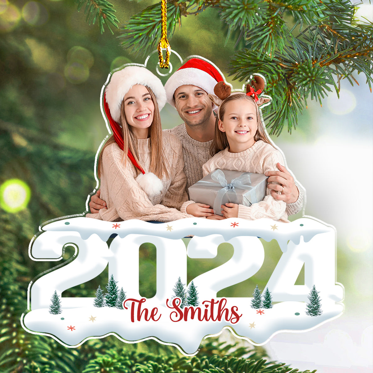 Photo Joy Of Christmas 2024 - Personalized Acrylic Ornament