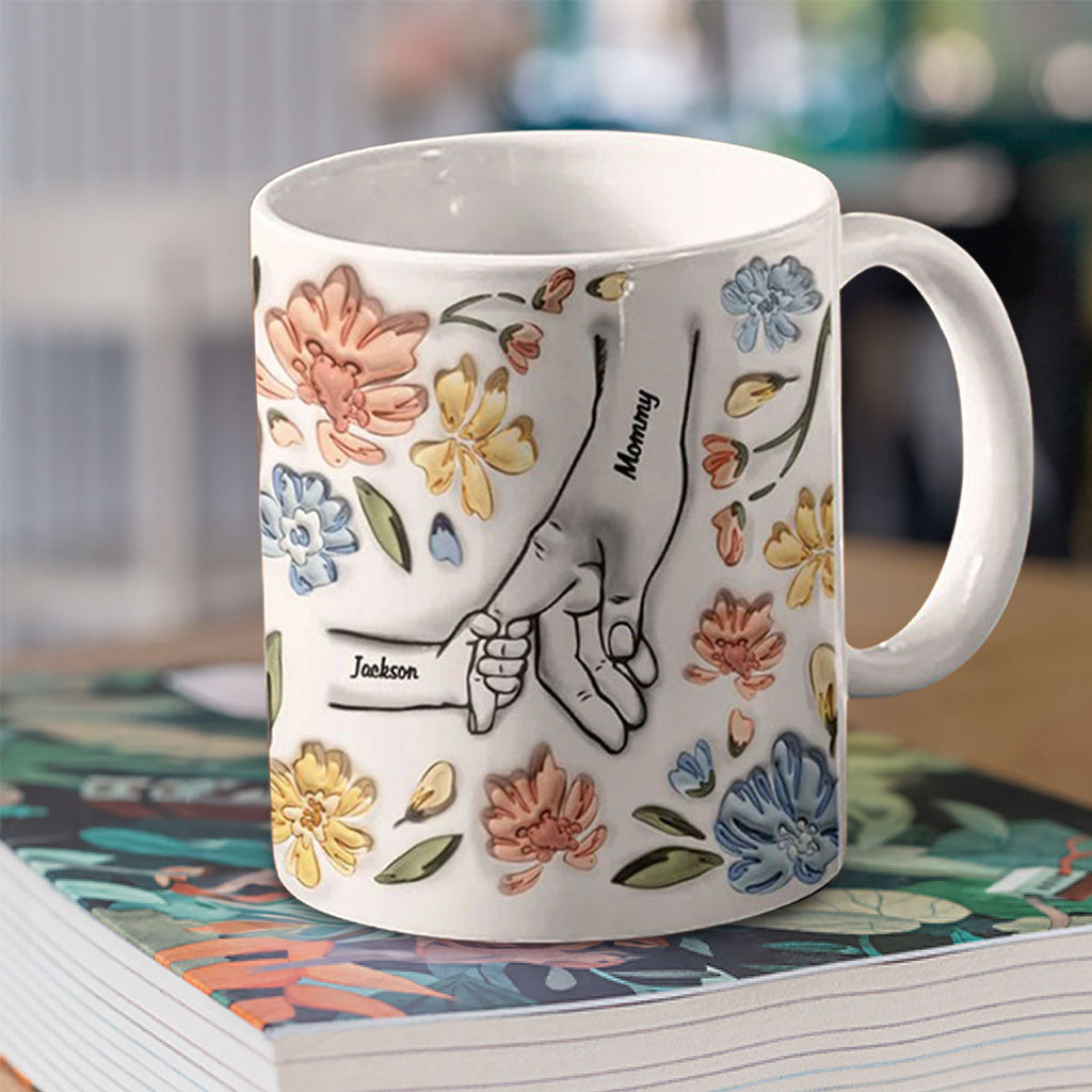 Hand In Hand, I Will Always Protect You - Personalized 3D Inflated Effect Mug