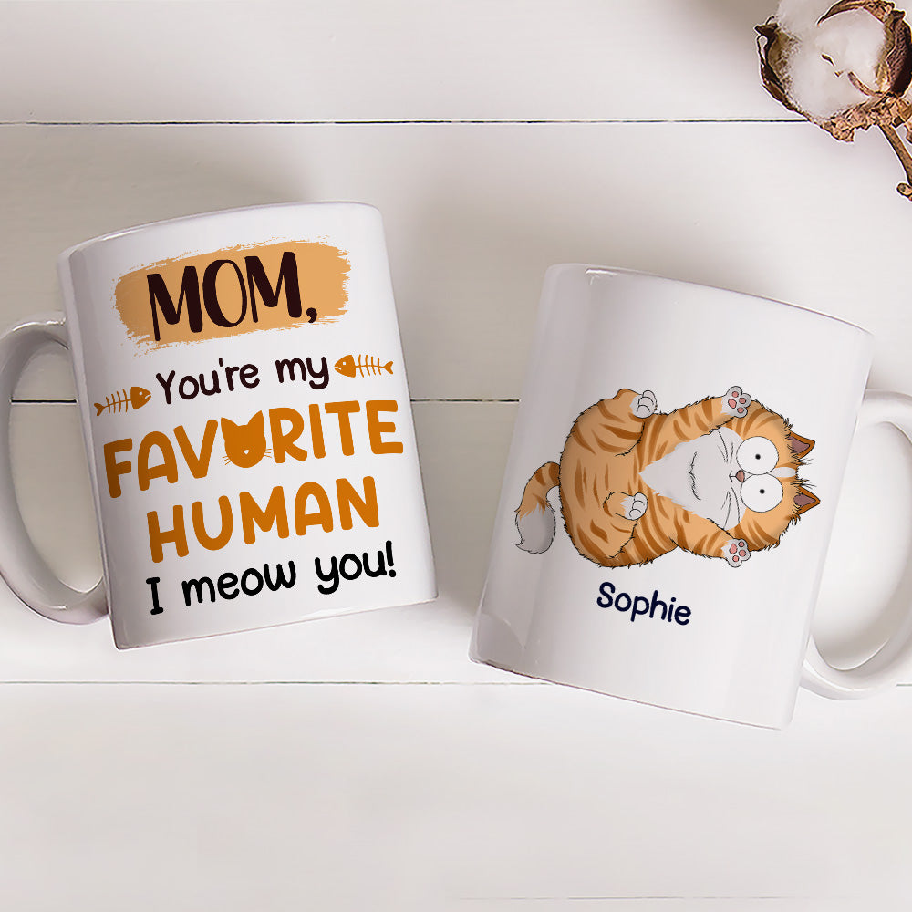 Custom Mother's day Birthday Gifts For Cat Mom, Cat Lovers • We Meow You - Personalized Coffee Mug