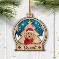 Custom Christmas Decor Home Birthday Gifts For Dog Lovers • Dog Snowball Ornament - Personalized 2-Layered Wood Ornament