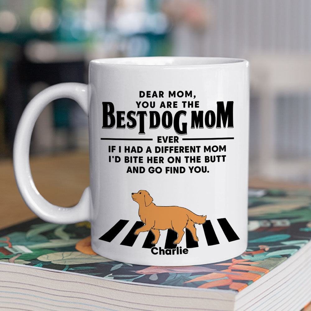Custom Christmas Birthday Gifts For Dog Lovers • Dear Mom Dad - Personalized Coffee Mug