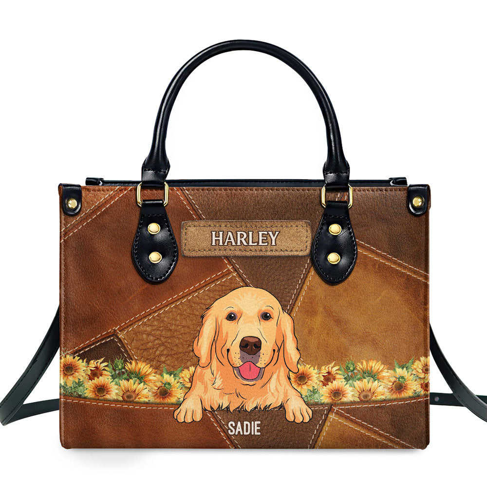 Vintage Pet Mom - Personalized Leather Bag