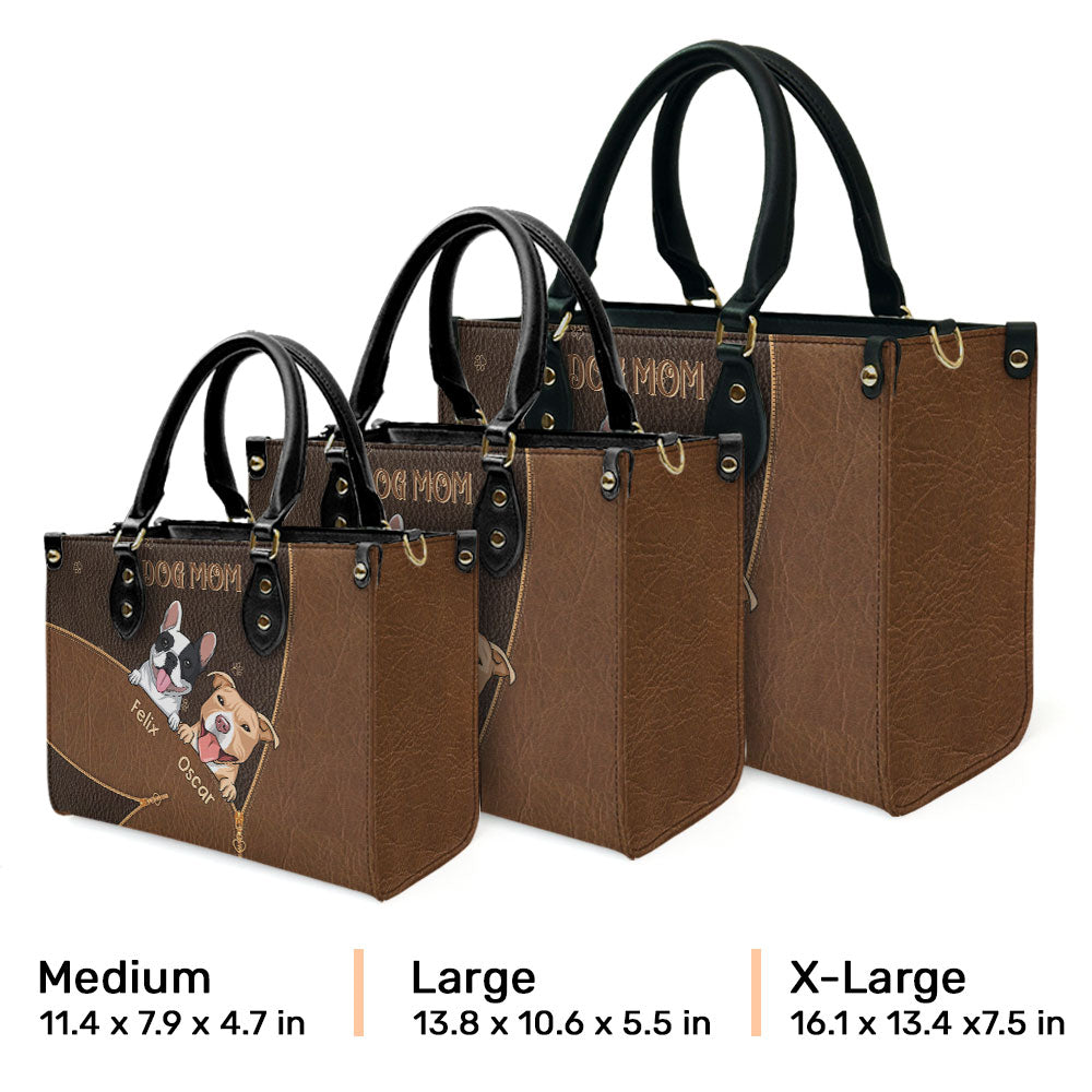 Dog Mom Bag - Personalized Leather Bag