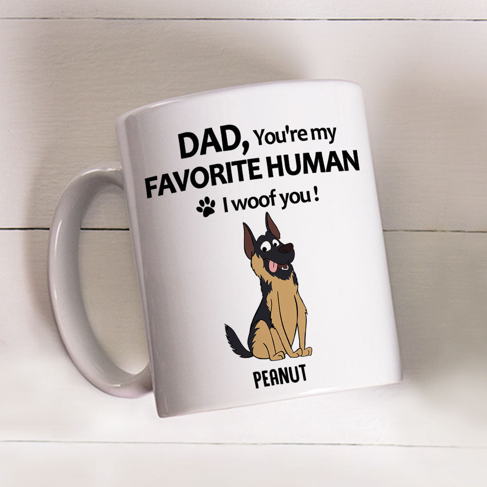 Custom Christmas Birthday Gifts For Dog Lovers • To My Favorite Human 2 - Personalized Coffee Mug