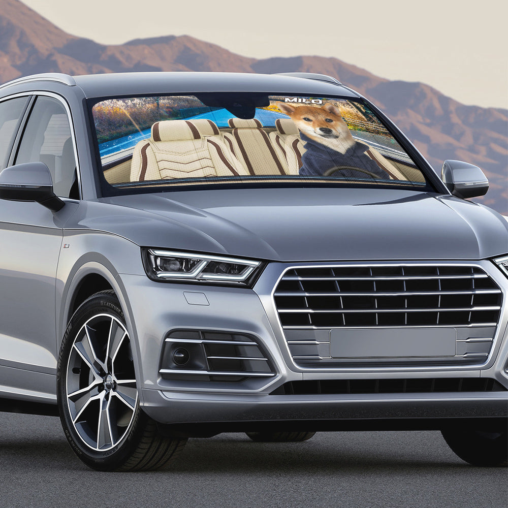 Photos Background - Personalized Car Sunshade