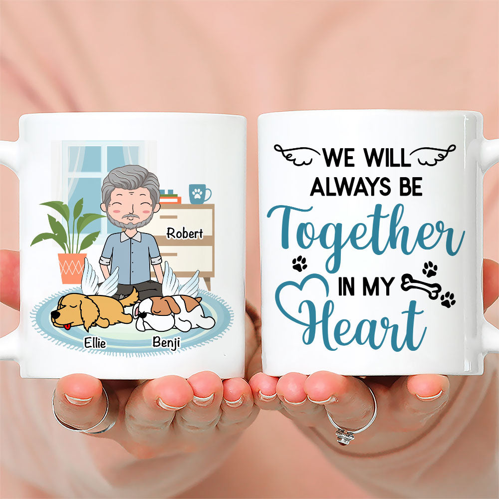 Custom Christmas Birthday Gifts For Dog Lovers • In My Heart - Personalized Coffee Mug