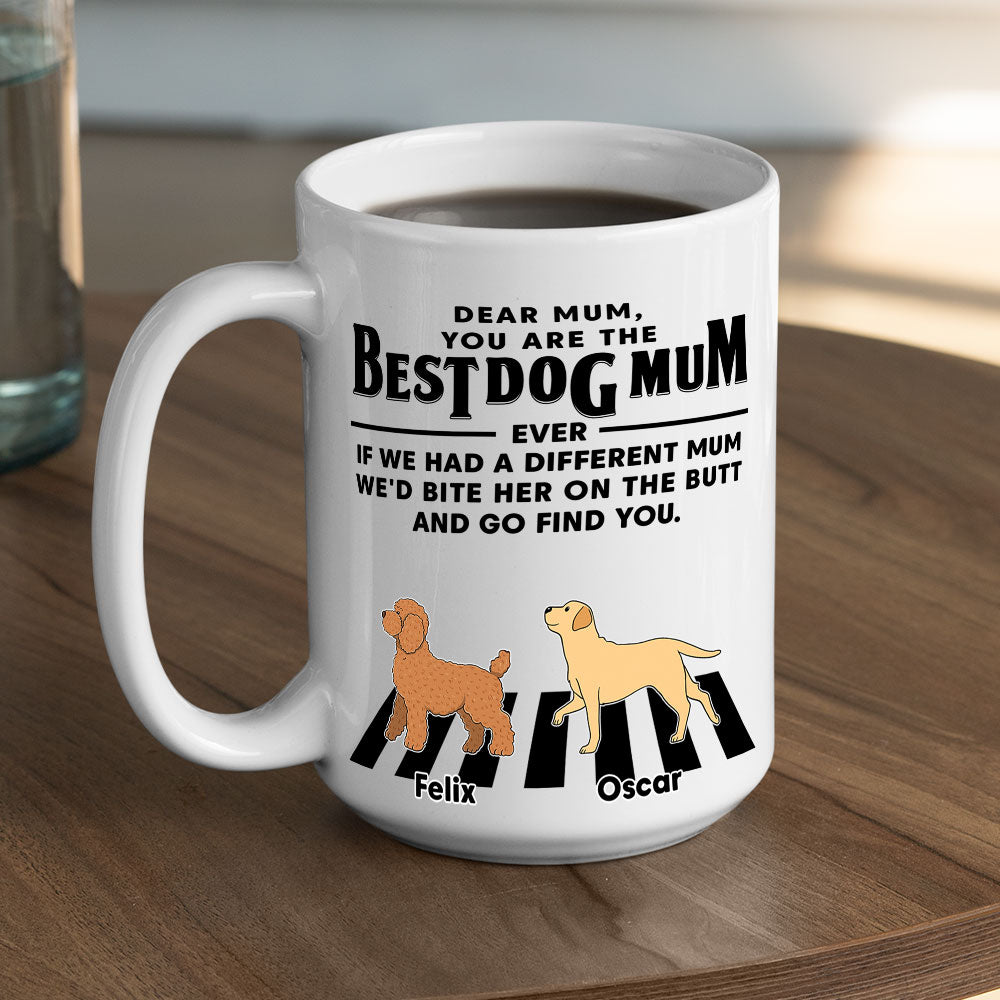Custom Christmas Birthday Gifts For Dog Lovers • Dear Mom Dad - Personalized Coffee Mug