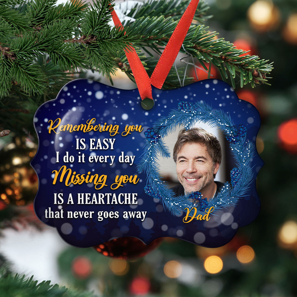 Miss You Every Day - Personalized Aluminum Ornament