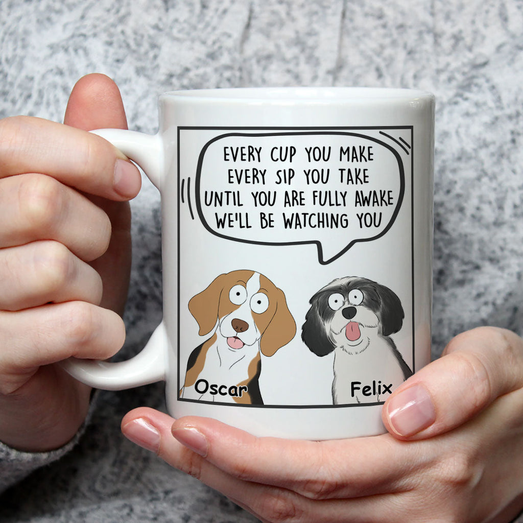 Custom Photo Christmas Birthday Gifts For Dog Lovers • Every Cup You Make - Personalized Coffee Mug