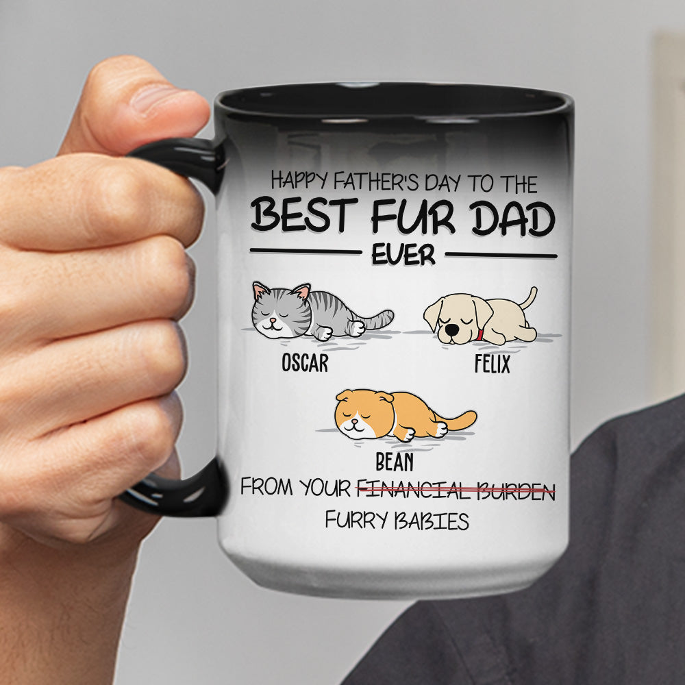 Custom Photo Mother's day Birthday Gifts For Cat Mom, Cat Lovers • Happy Mother's Day To The Best Fur Mom Ever - Personalized Color Changing Mug