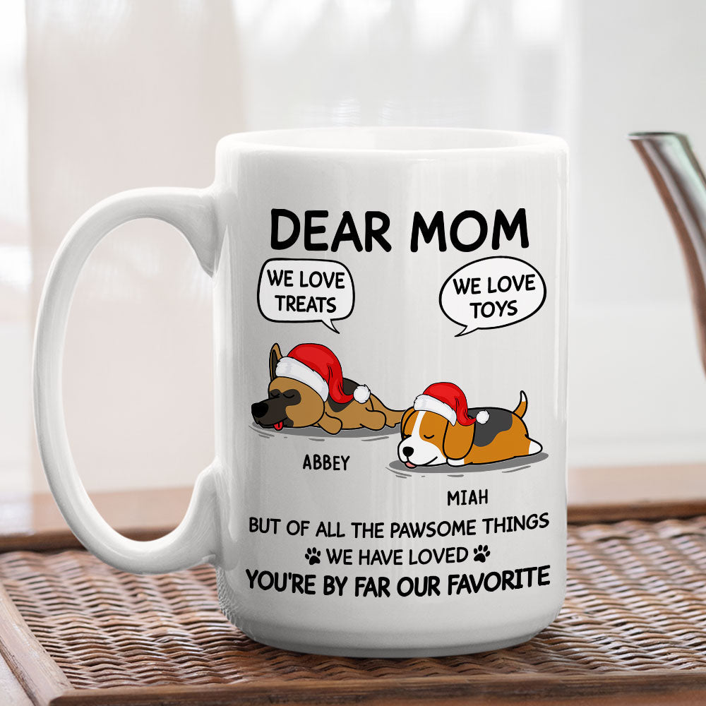 Custom Photo Christmas Birthday Gifts For Dog Lovers • Treats And Toys - Personalized Coffee Mug
