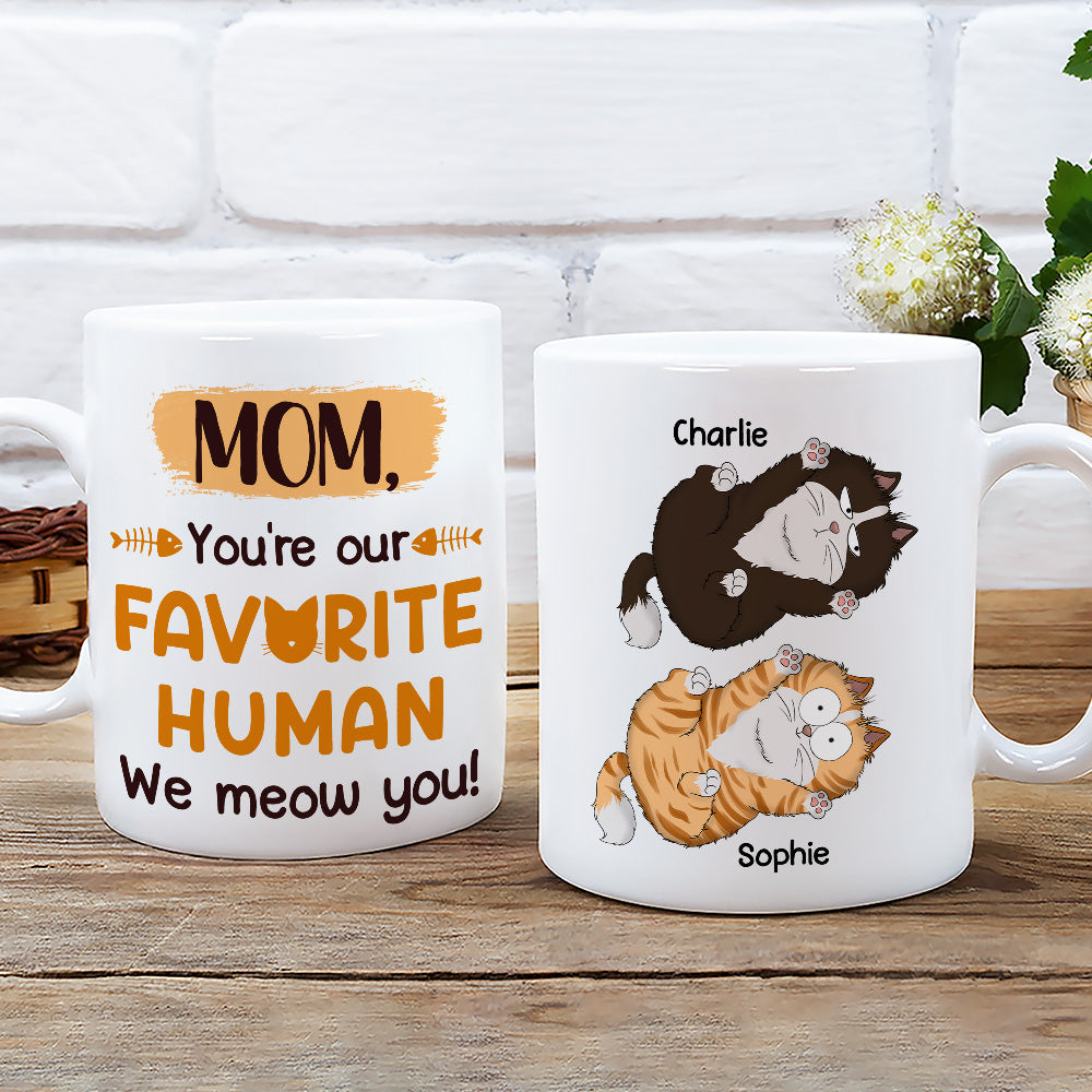 Custom Mother's day Birthday Gifts For Cat Mom, Cat Lovers • We Meow You - Personalized Coffee Mug