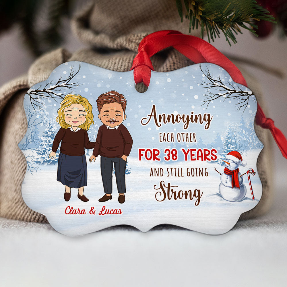 Annoying Couple - Personalized Aluminum Ornament