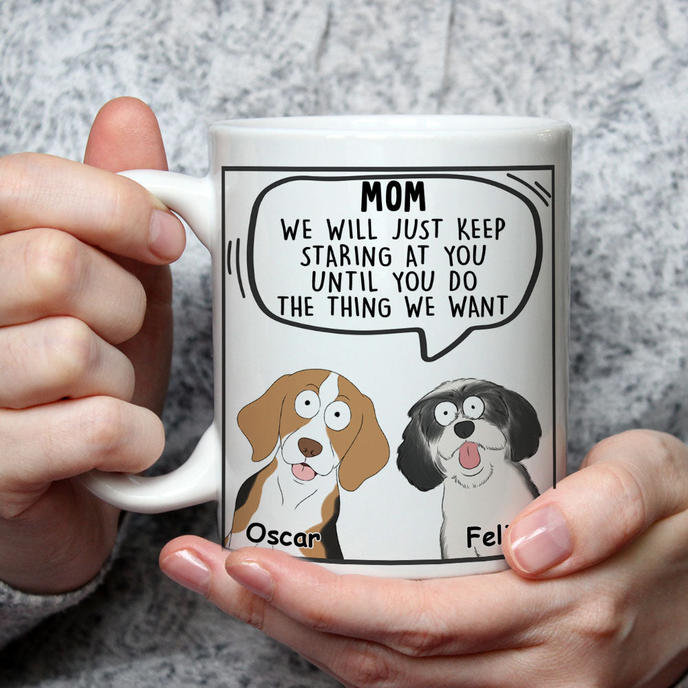Custom Photo Christmas Birthday Gifts For Dog Lovers • I Will Just - Personalized Coffee Mug