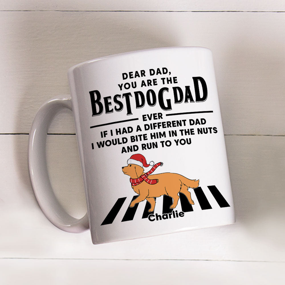 Custom Christmas Birthday Gifts For Dog Lovers • Run To You Christmas - Personalized Coffee Mug