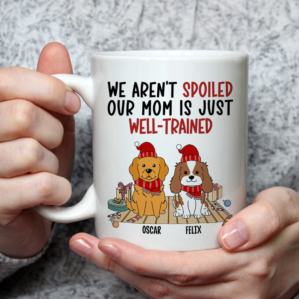Custom Photo Christmas Birthday Gifts For Dog Lovers • Well Trained Mom - Personalized Coffee Mug