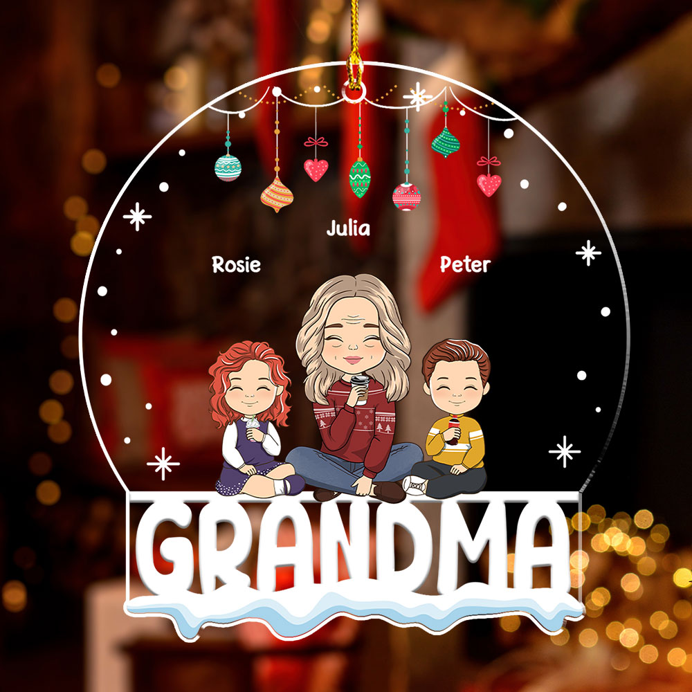 Warmly Christmas - Personalized Acrylic Ornament