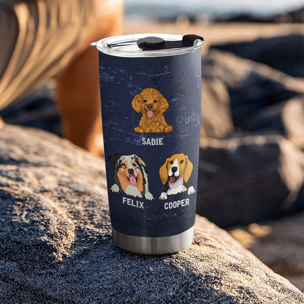 Custom Christmas Birthday Gifts For Dog Dad, Dog Lovers • Give You This - Personalized Tumbler