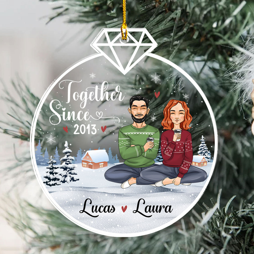 Our First Christmas Together - Personalized Acrylic Ornament
