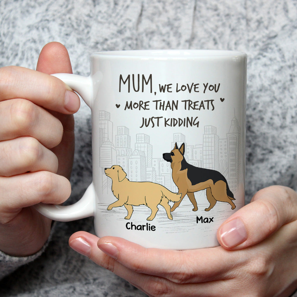 Custom Photo Christmas Birthday Gifts For Dog Lovers • More Than Treats - Personalized Coffee Mug