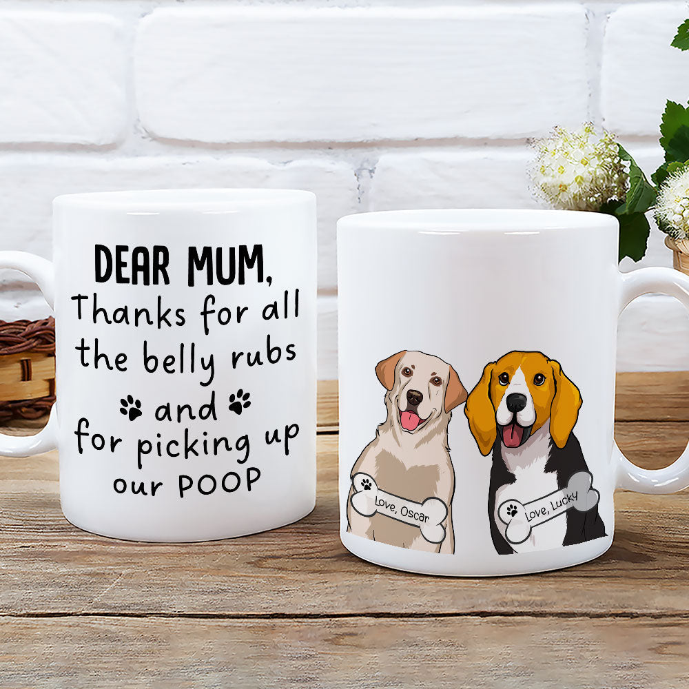 Custom Christmas Birthday Gifts For Dog Lovers • Pick Up Dog Poop - Personalized Coffee Mug