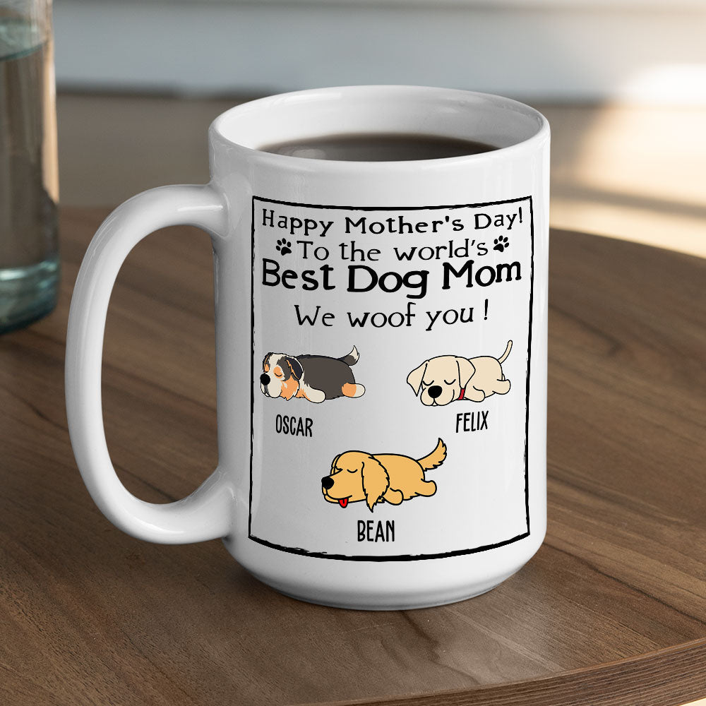 Custom Photo Christmas Birthday Gifts For Dog Lovers • You Are The Best Dog Mom Ever - Personalized Coffee Mug