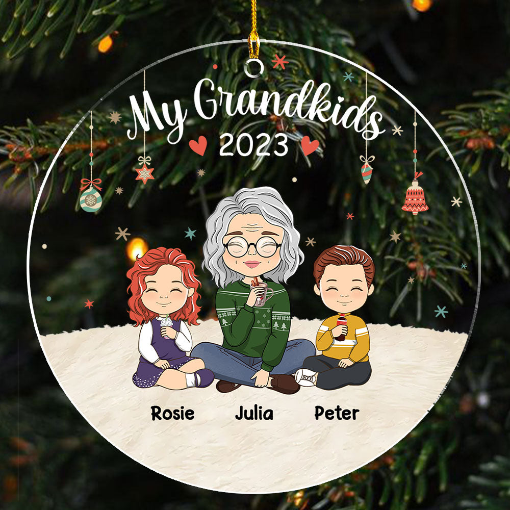 All My Grandkids - Personalized Acrylic Ornament