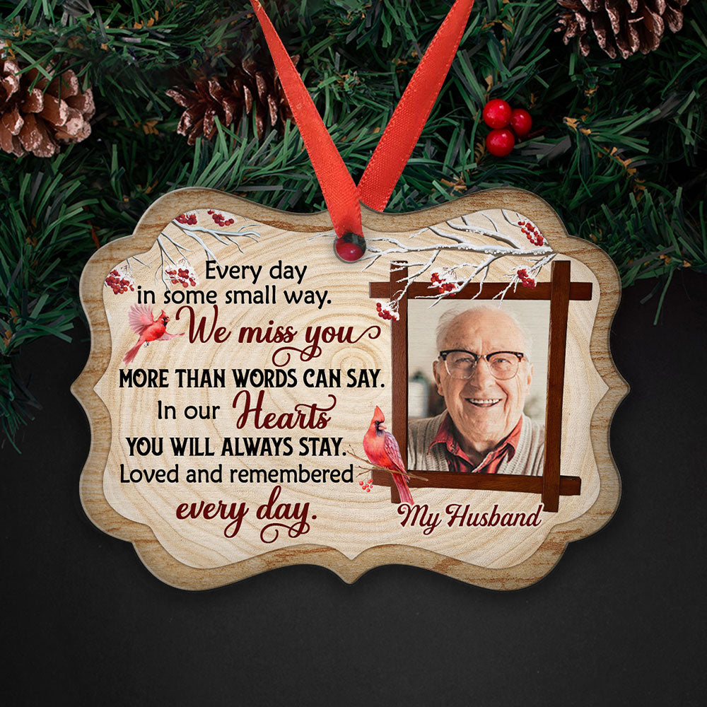 We Miss You - Personalized Aluminum Ornament