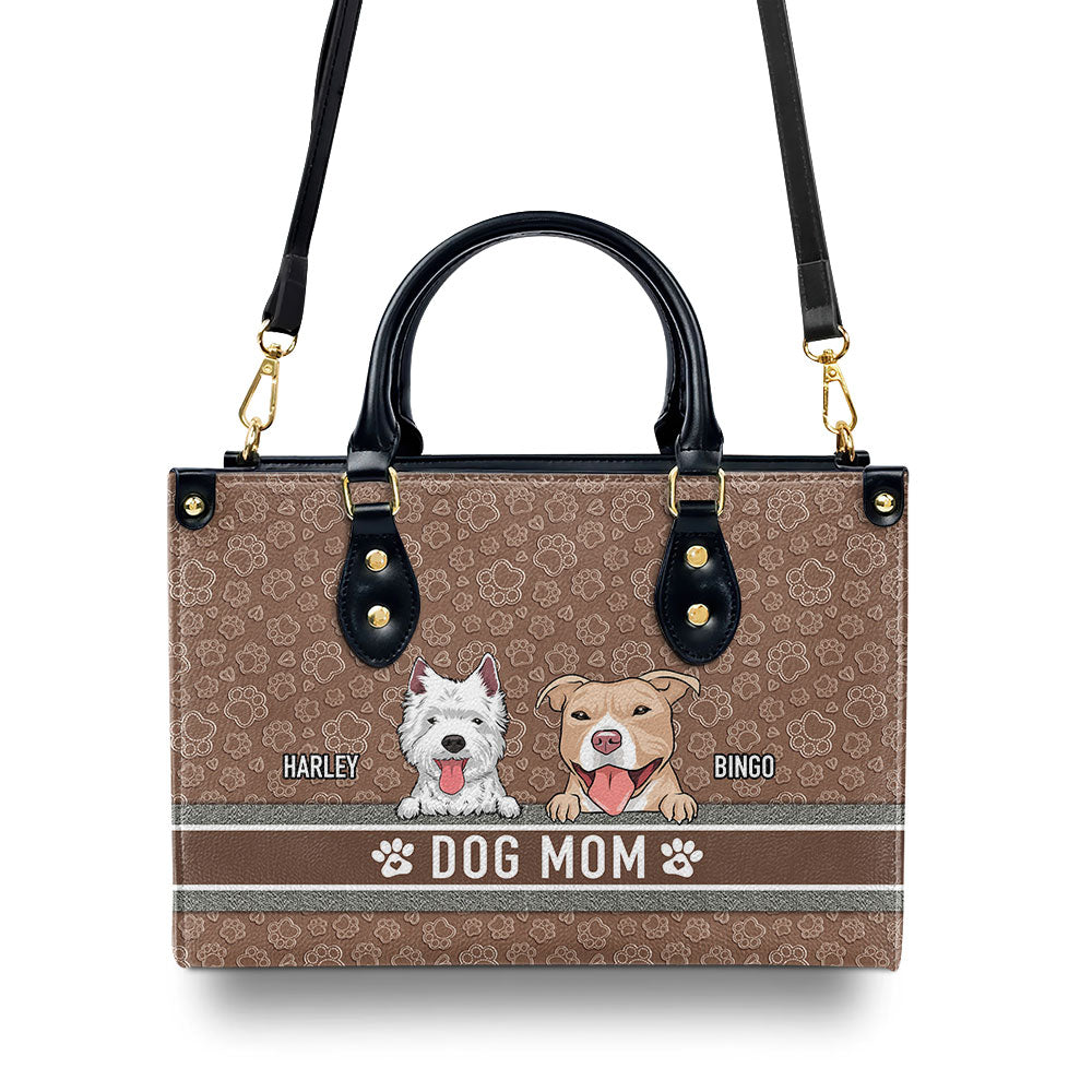 Dog Mom Basic - Personalized Leather Bag