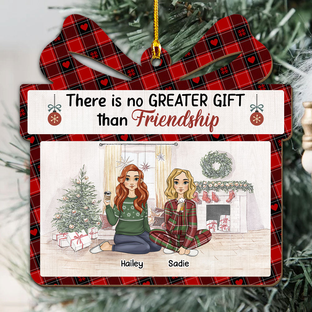 Greater Gift - Personalized 1-layered Wood Ornament