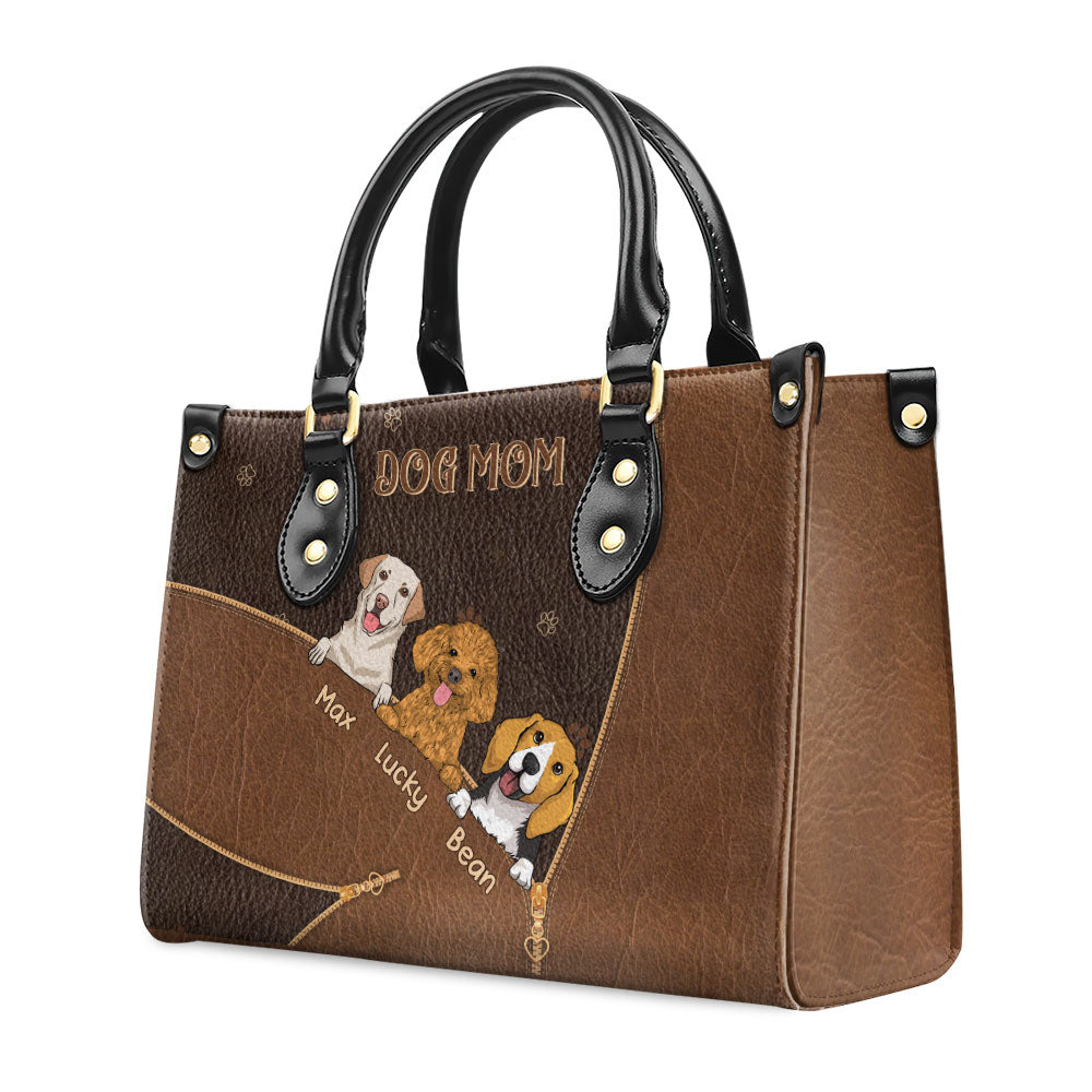 Dog Mom Bag - Personalized Leather Bag