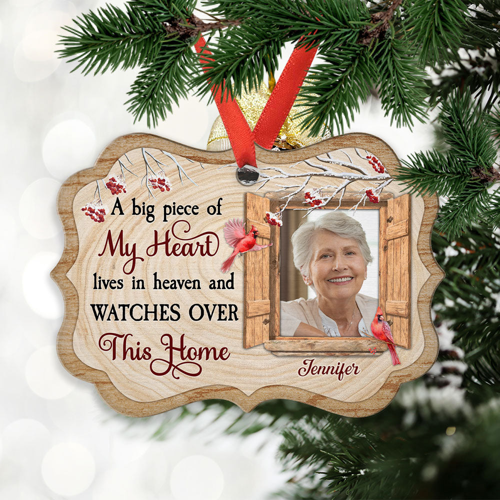 Live In Heaven - Personalized Aluminum Ornament