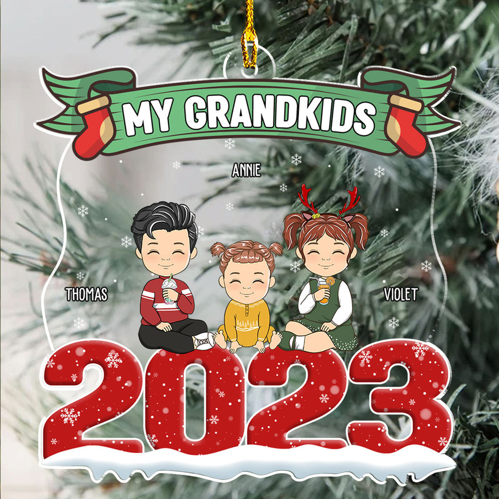 2023 Grandkids - Personalized Acrylic Ornament