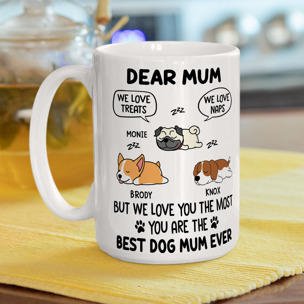 Custom Christmas Birthday Gifts For Dog Lovers • You Are The Best To Me - Personalized Coffee Mug