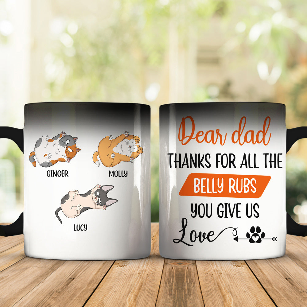 Custom Mother's day Birthday Gifts For Cat Mom, Cat Lovers • Thanks For All - Personalized Color Changing Mug