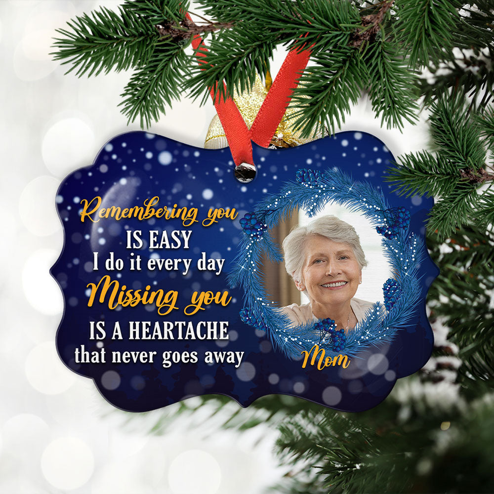 Miss You Every Day - Personalized Aluminum Ornament
