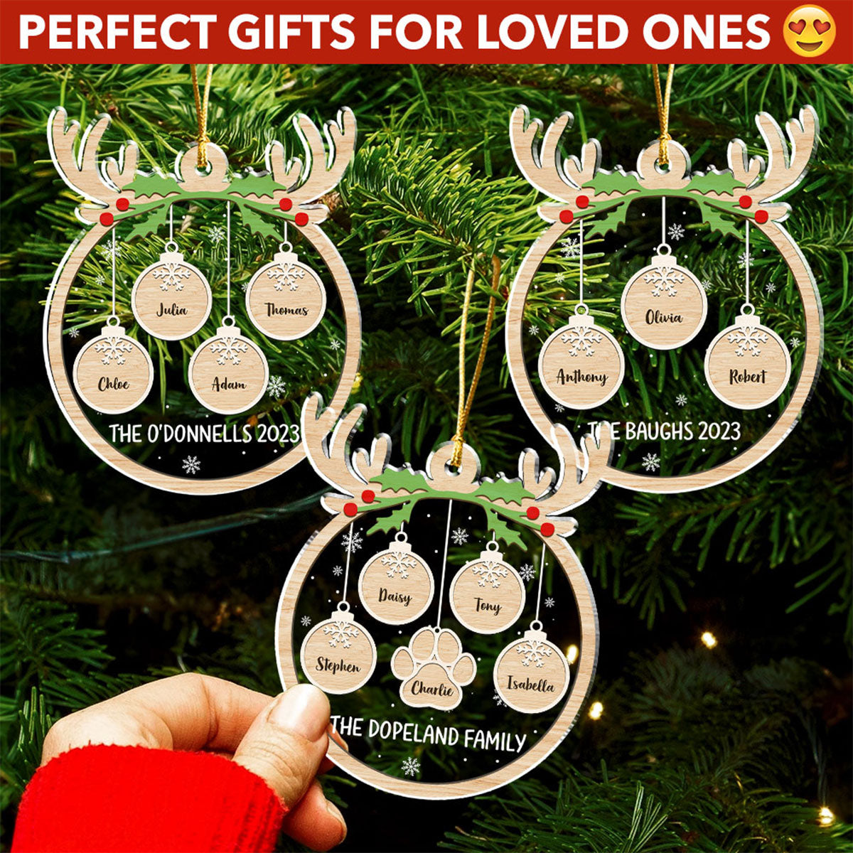 Paw Charm 2 - Personalized Acrylic Ornament