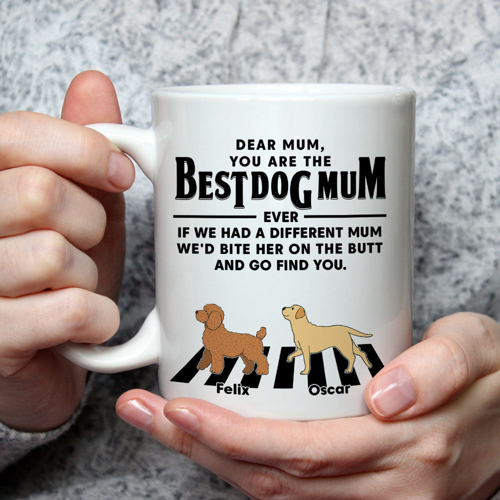 Custom Christmas Birthday Gifts For Dog Lovers • Dear Mom Dad - Personalized Coffee Mug