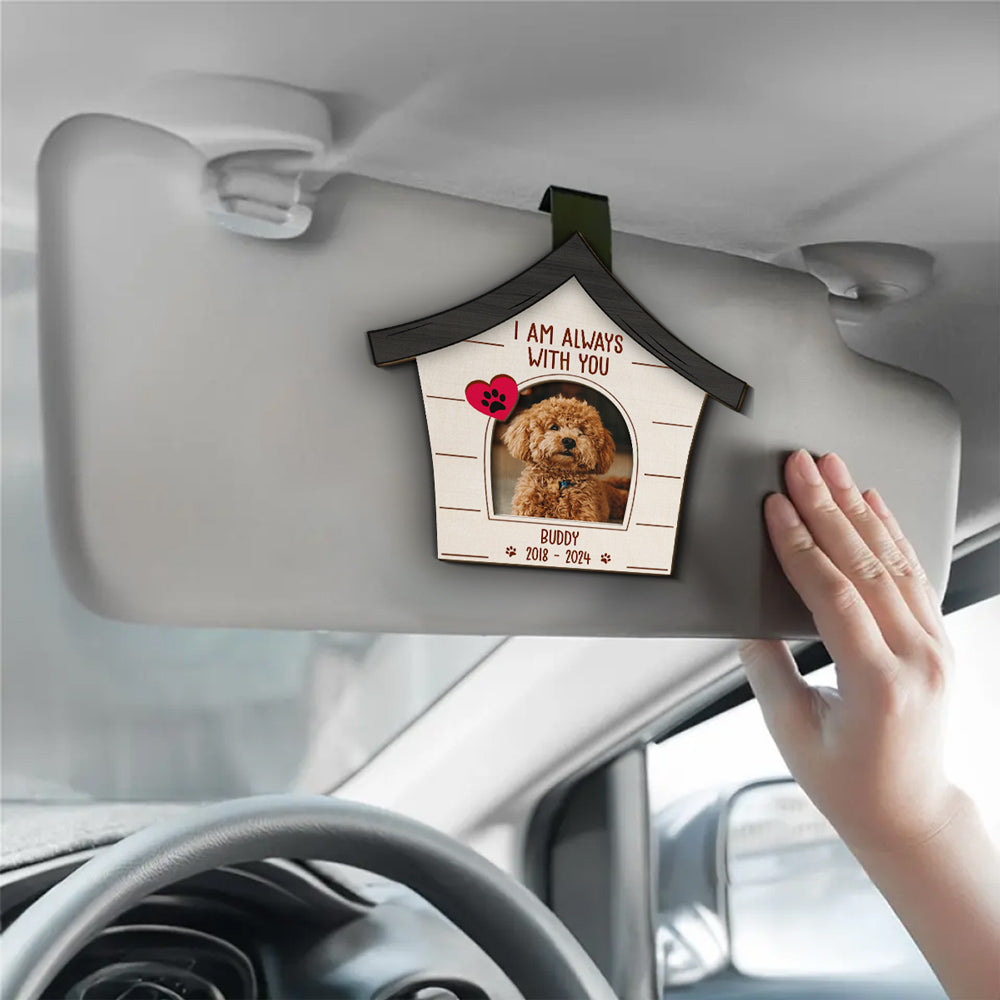 I Am With You - Personalized Car Visor Clip