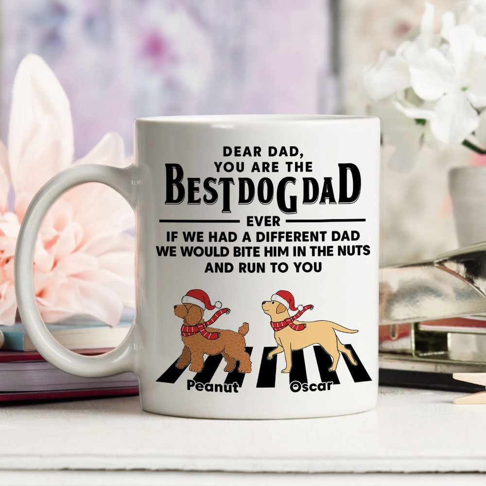 Custom Christmas Birthday Gifts For Dog Lovers • Run To You Christmas - Personalized Coffee Mug