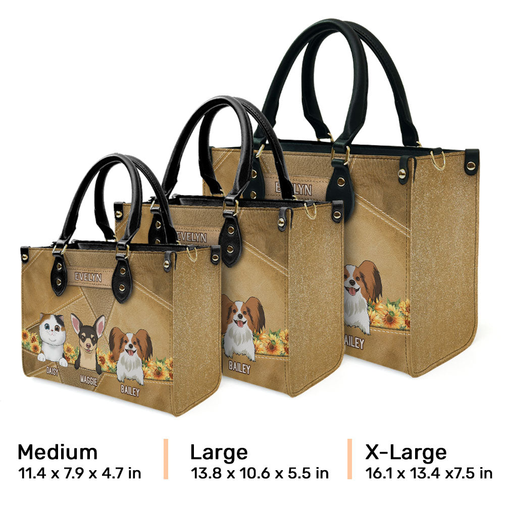Vintage Pet Mom - Personalized Leather Bag