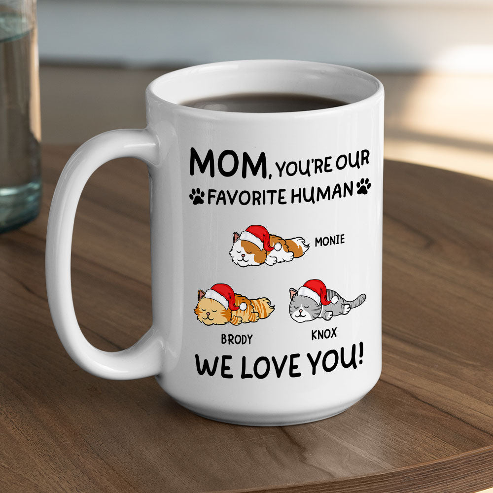 Custom Photo Mother's day Birthday Gifts For Cat Mom, Cat Lovers • Favorite Pet - Personalized Coffee Mug