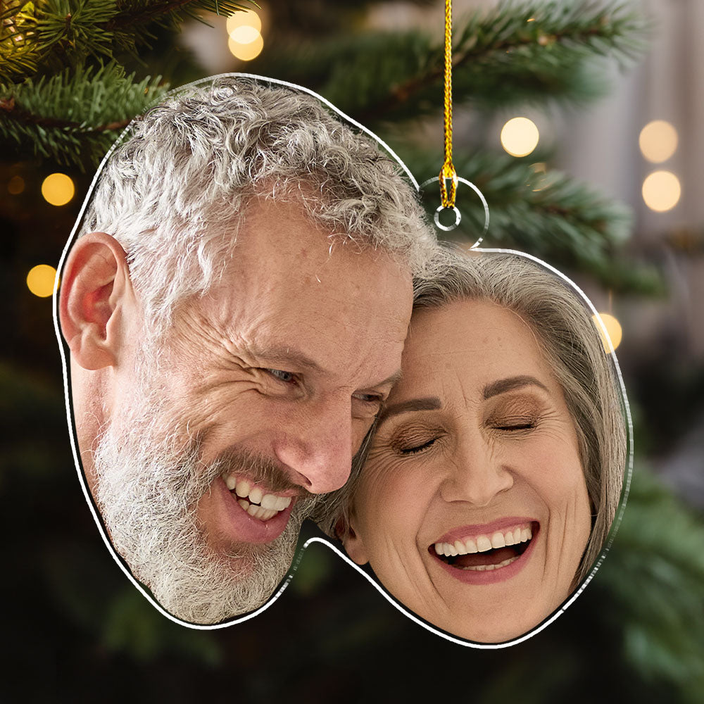 Funny Face Christmas - Personalized Acrylic Ornament