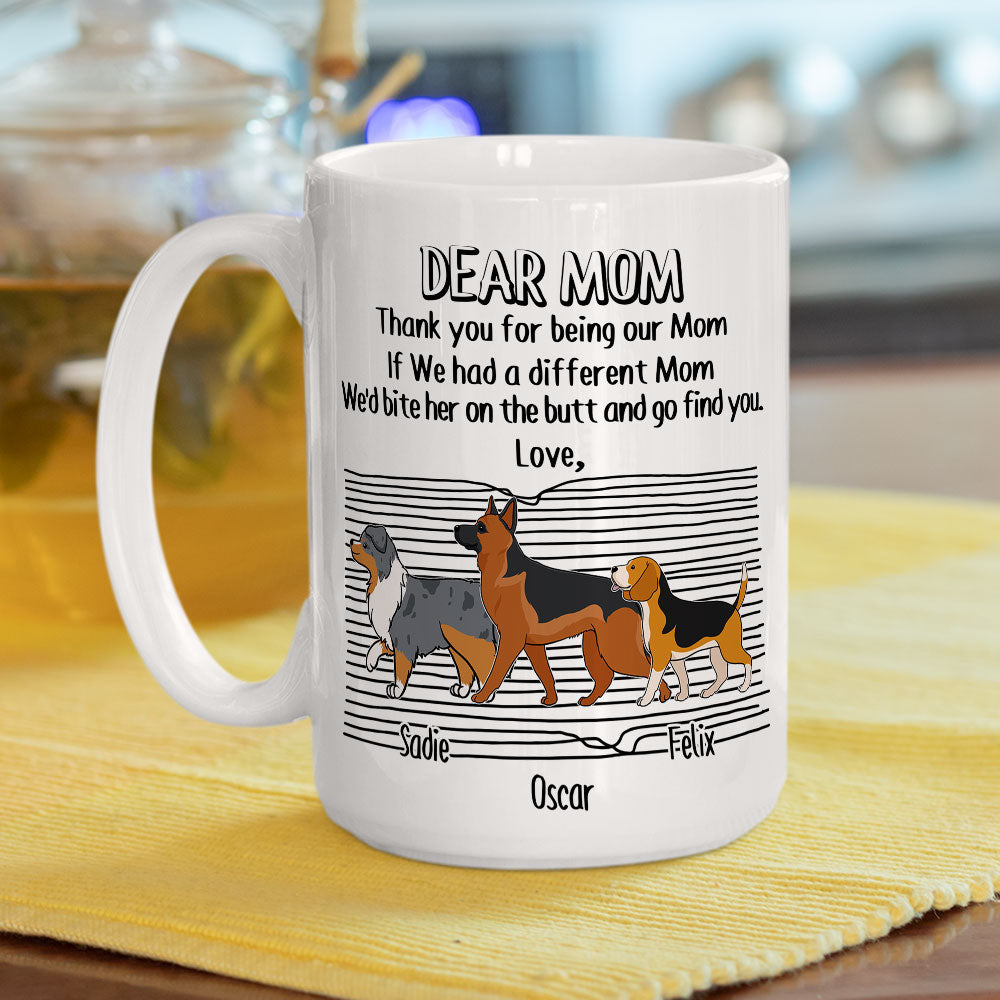 Custom Christmas Birthday Gifts For Dog Lovers • Thank You For Being Our Parents - Personalized Coffee Mug