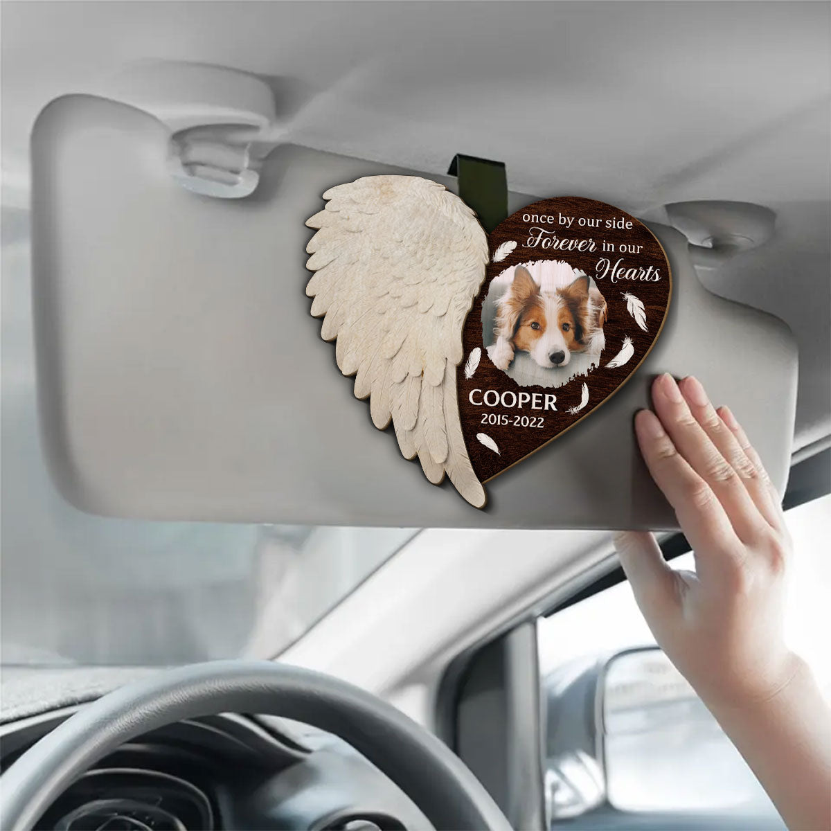 Always By Your Side - Personalized Car Visor Clip