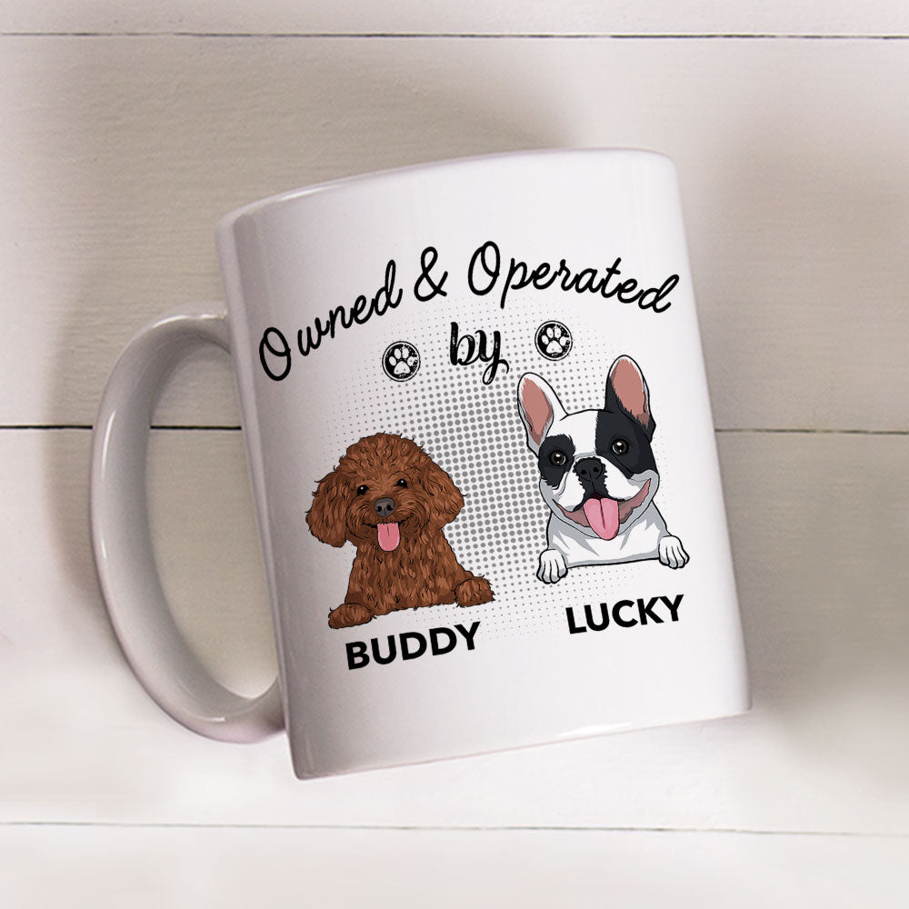 Custom Christmas Birthday Gifts For Dog Lovers • Operated By Dog - Personalized Coffee Mug